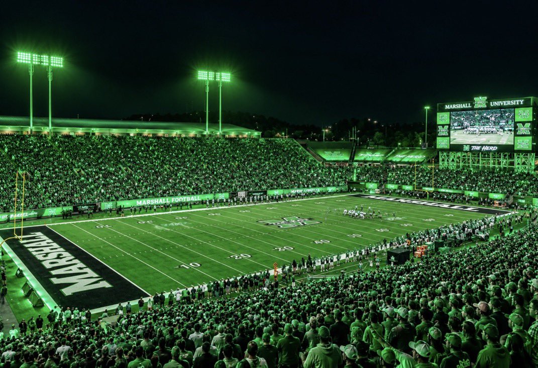 CoachRod_McD's tweet photo. 🗣️ HERD NATION!!! 🦬💚

We need the Joan rocking this weekend! PACK THE JOAN and bring that ENERGY from kickoff to the final whistle!

Protect OUR HOUSE. Defend OUR TURF. Let’s make Joan C. Edwards Stadium one of the toughest places to play at! 

SHOW UP. BE LOUD. GO HERD!!! 🦬🔥

#WeAreMarshall | #GoHerd | #PackTheJoan