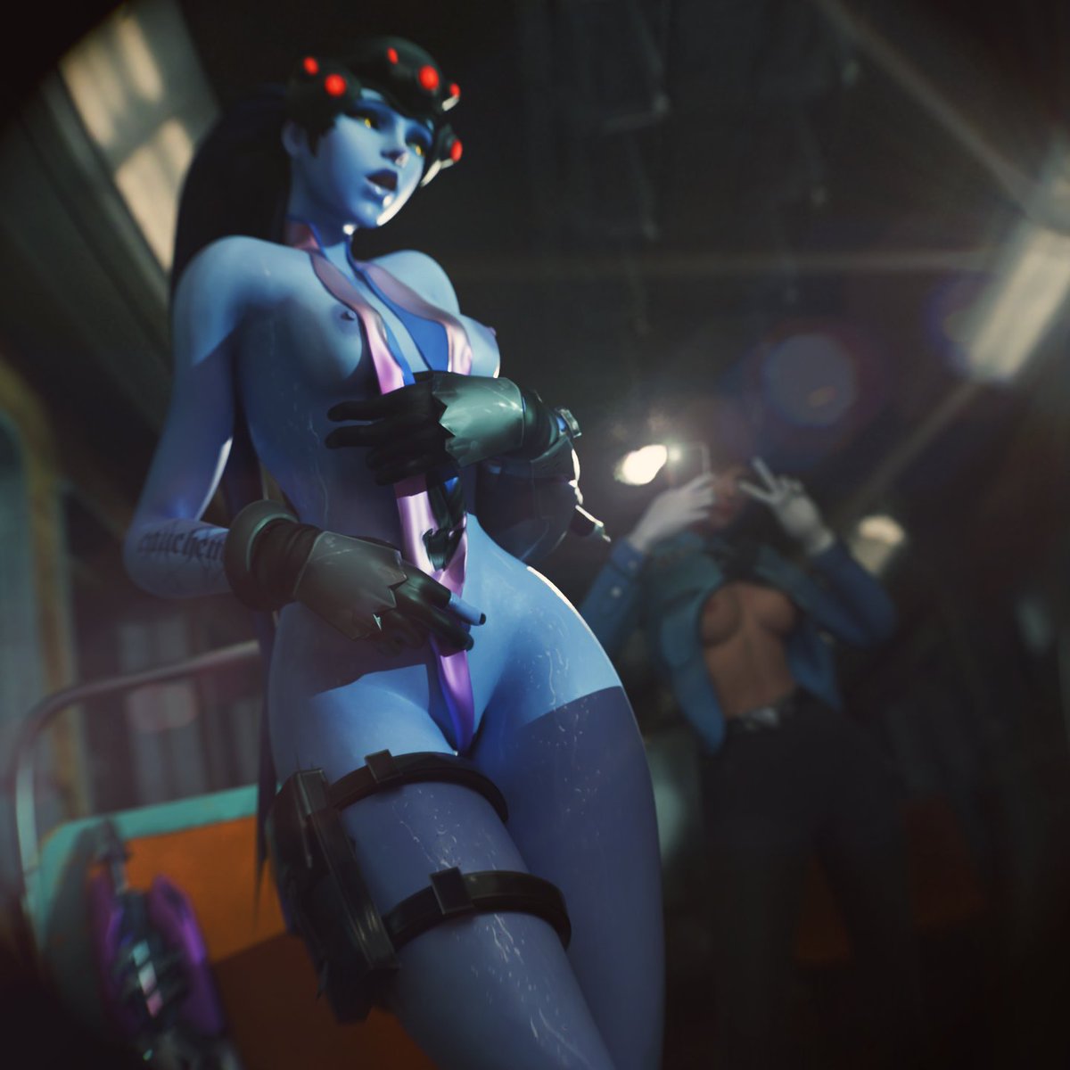 RipnTearz's tweet photo. Caught that crazy assassin 😈
---
Model by @Memz3D &amp; @AlexaVLewd https://t.co/e4Nq7HUbnq