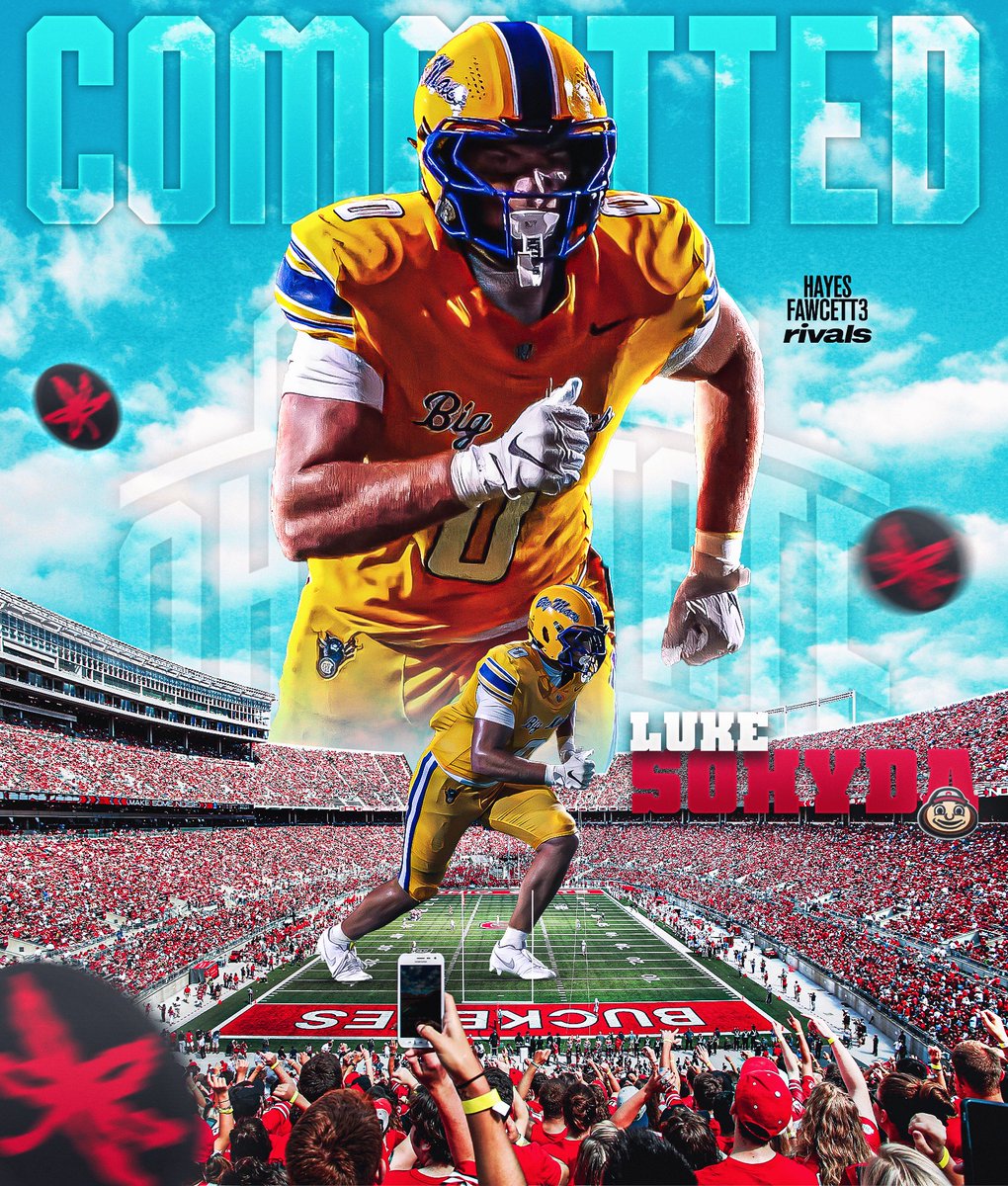 Hayesfawcett3's tweet photo. BREAKING: Class of 2028 TE Luke Sohyda has Committed to Ohio State, he tells me for @Rivals

The 6’4 250 TE chose the Buckeyes over Maryland, Pitt, and NC State

“Excited to be a part of the Brotherhood!”

https://t.co/5JNfdlGjKd https://t.co/njwTAxswLw