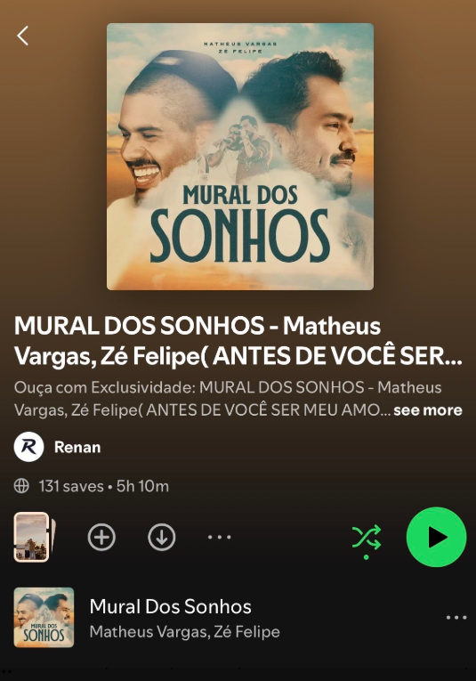 feIiperbsd7aa's tweet photo. O bom de ouvir essa música é que você tá jogando pro Universo tbm né 🙌

"Antes de você ser meu amor, você já foi minha oração"🎶

OUÇA: #MURALDOSSSONHOS