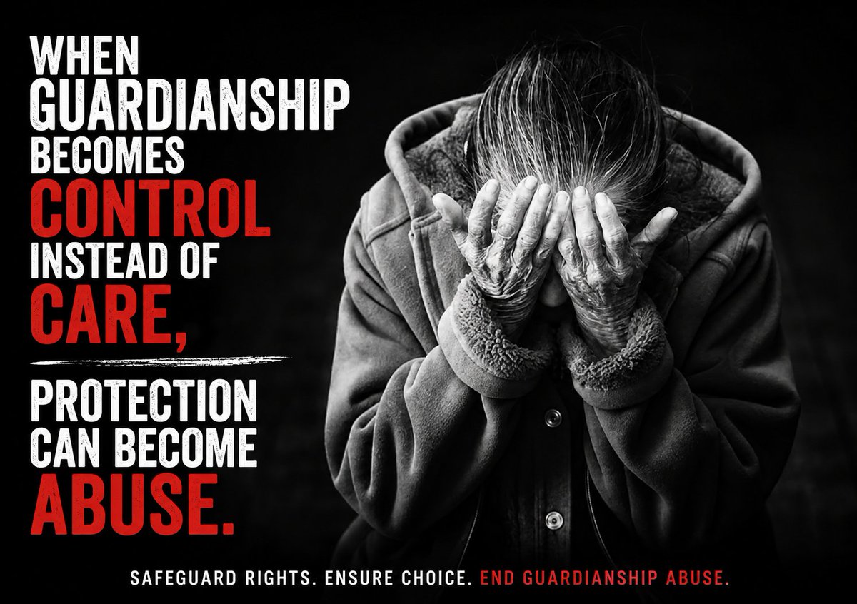AASGAAbuse's tweet photo. #Guardianship #Administration #GuardianshipAbuse #AdministrationAbuse #StopGuardianshipAbuse #PublicTrustee #weaad2026 #PowerOfAttorney #FinancialAbuse #ElderFinancialAbuse #FinancialExploitation #GuardianshipReform #NDIS #AgedCare #ProtectOurVulnerable
#AASGAA https://t.co/rK0ucXz8Cx