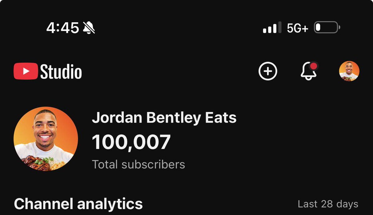 Bentleyjordan's tweet photo. Just hit 100k subs on youtube!!! https://t.co/mzLrGixrA4