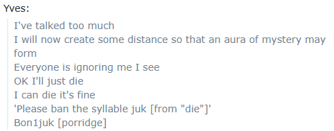 litell_johnn's tweet photo. Chat highlights: Yves doesn't actually want to chat less (260908)

Text links:
https://t.co/5c16jV7AKC https://t.co/KI6rFpW9TJ