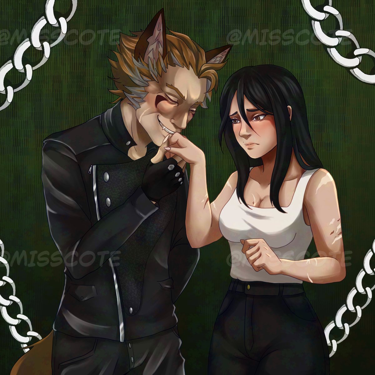 Misscotedark's tweet photo. VolvΓ a hacer este dibujo, el anterior ya no me gustaba y quise ver su habia mejorado un poco(?
#thepriceofflesh #TPOF #tpoffox #renhana #btd #boyfriendtodeath #mc #oc #ykmet #tpofoc #myart https://t.co/VrWyzvqHMV