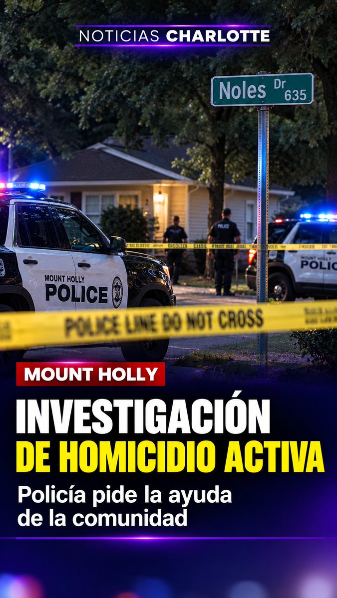 noticlt's tweet photo. 🚨 HOMICIDIO | MOUNT HOLLY La Policía de Mount Holly pide ayuda de la comunidad por un homicidio ocurrido el 7 de septiembre en 635 Noles Drive. Cualquier persona con información puede comunicarse con las autoridades o enviar datos de forma anónima a Crime Stoppers.  #mtholly https://t.co/aEgzHvTJxn