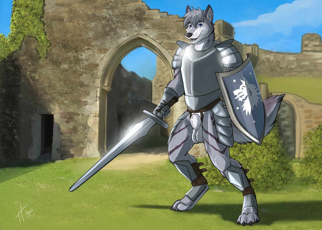 KumoRocks's tweet photo. Swordtember huh? oh i love that and this pic.
wish i could have gotten more. the fluffy knotty knight, kyle silver wolf armored up and looking even sexier <3

Art: Hufnaar https://t.co/Vvr0JZCo0Z