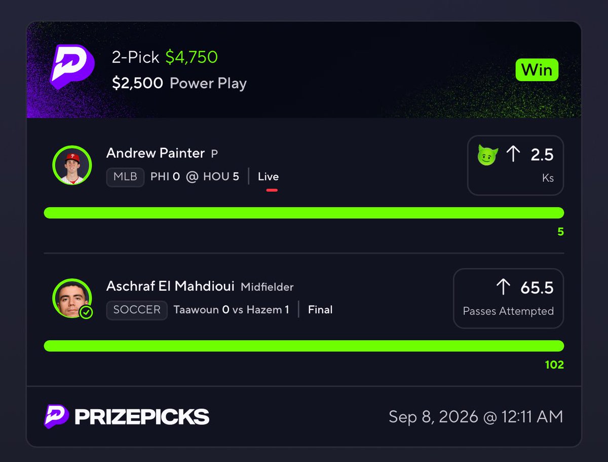 fenlybets's tweet photo. ➡️ Limited slots for ONLY $7 to join! 

$100,000 VIP Play is ONLY one leg away from cashing the WHOLE COMMUNITY! 

($7) Click The Link Below To Join Now: 
➡️https://t.co/8jBXniNv5s https://t.co/2q0nDvsBNt