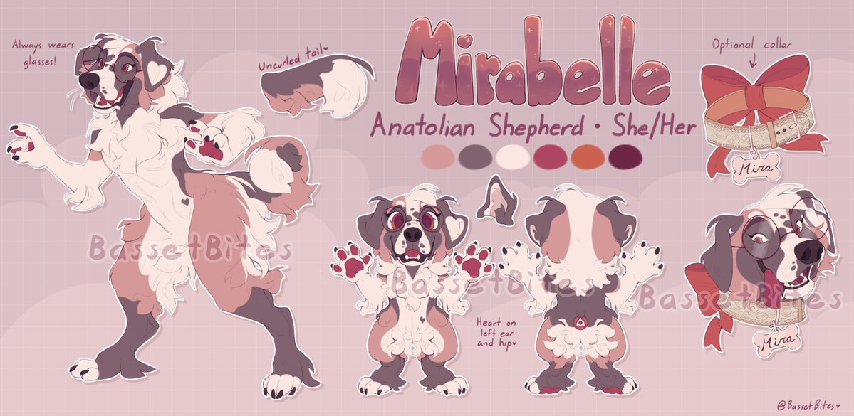 BassetBites's tweet photo. YAY YIPPEEEEE her ref is done :) please look at her :) 💕 https://t.co/EytLaCq5ry