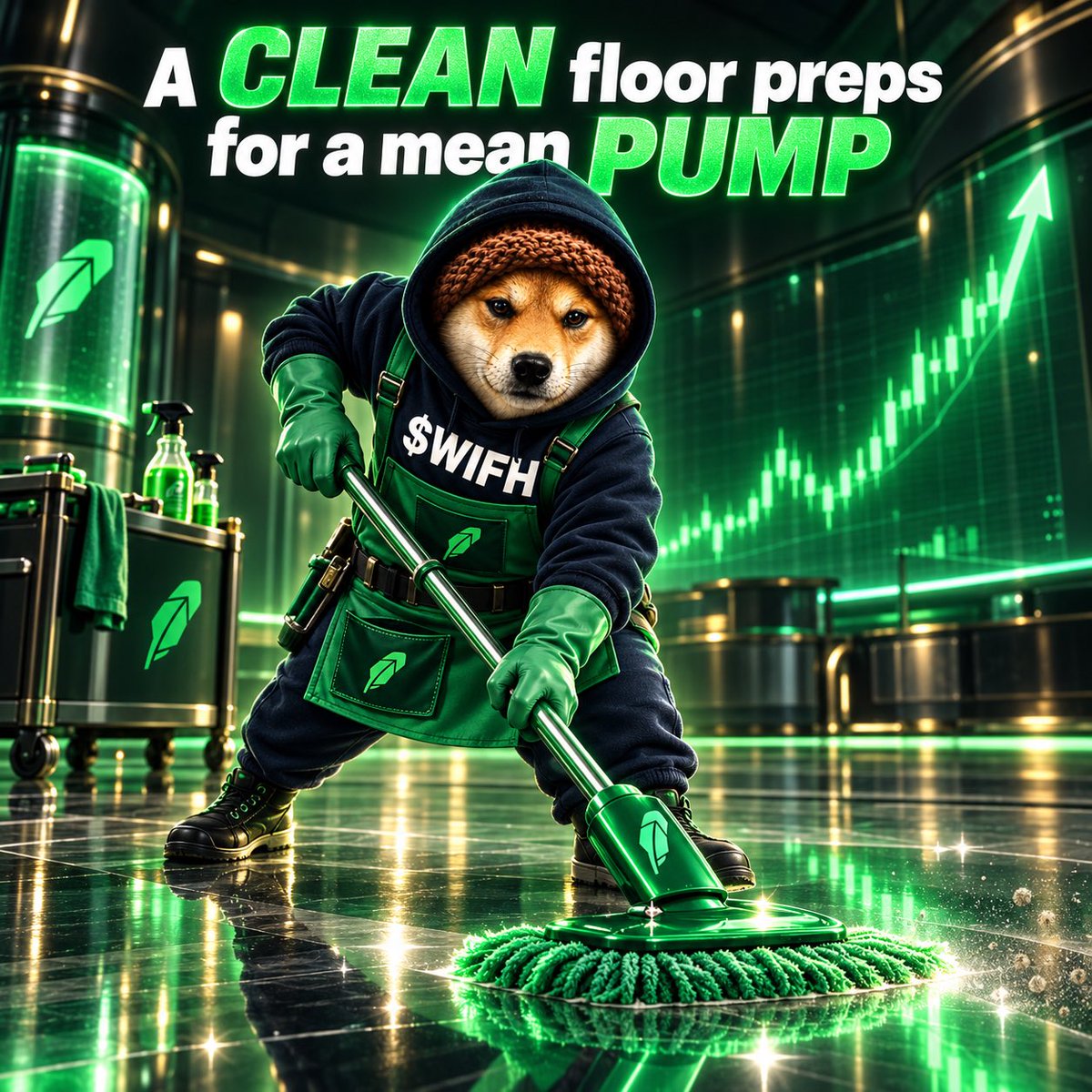 Groko_WIFH's tweet photo. 🧼 $WIFH — CLEAN TECH. STRONG FOUNDATIONS.

No noise. No unnecessary complexity. Just a community-driven ecosystem built to keep moving forward.

⚙️ Simple, useful tools
🔍 WIFH Inspector for contract verification
🔥 Furnace burn system
🔄 Easy swap access
⛓️ Built around Robinhood Chain

Tokenomics

✅ 0% tax
✅ 1 billion total supply
✅ Liquidity locked
✅ 11% already burned
✅ Deflationary supply mechanics

A cleaner floor creates a stronger launchpad.

$WIFH is cleaning up the space—one block, one burn, and one pump at a time.
CA: 0x4606bd72eba7259c40f910ecd76cf82950c0428c

🌐 https://t.co/BC1vUZtzC5⁠