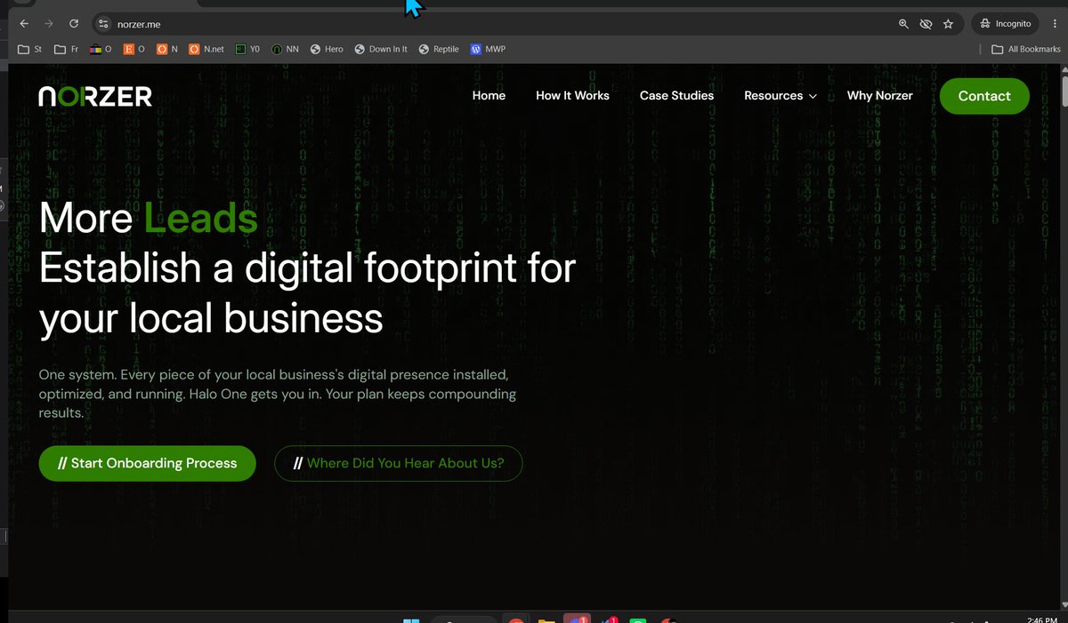 NorzerMe's tweet photo. Norzer  is live. New site, new system, same mission: install a real digital footprint for small businesses that are invisible on Google and AI search. We hid a bunch of #NIN references throughout the site, see how many you can find. Link in the 1st comment! https://t.co/XFiQgjmWEC