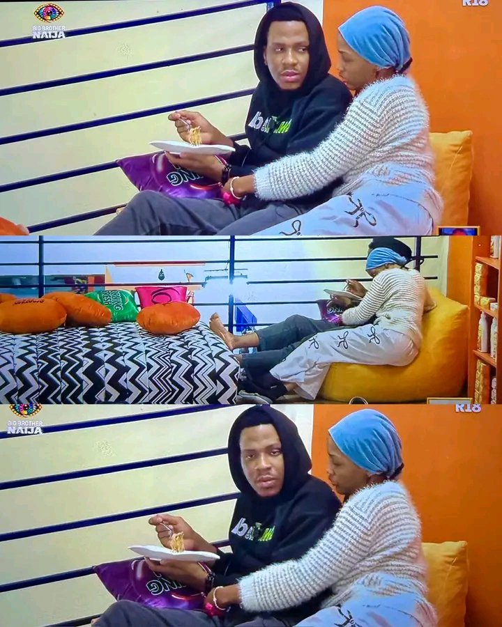 MercyObidake's tweet photo. Bluethopia told Barry that she's having cř.@ms and Barry is making sure that she's okay 🥰 Aww i love their Friendship. ❤️

#Bbnaija #Bluethopia #Barry https://t.co/quMrC93yLN