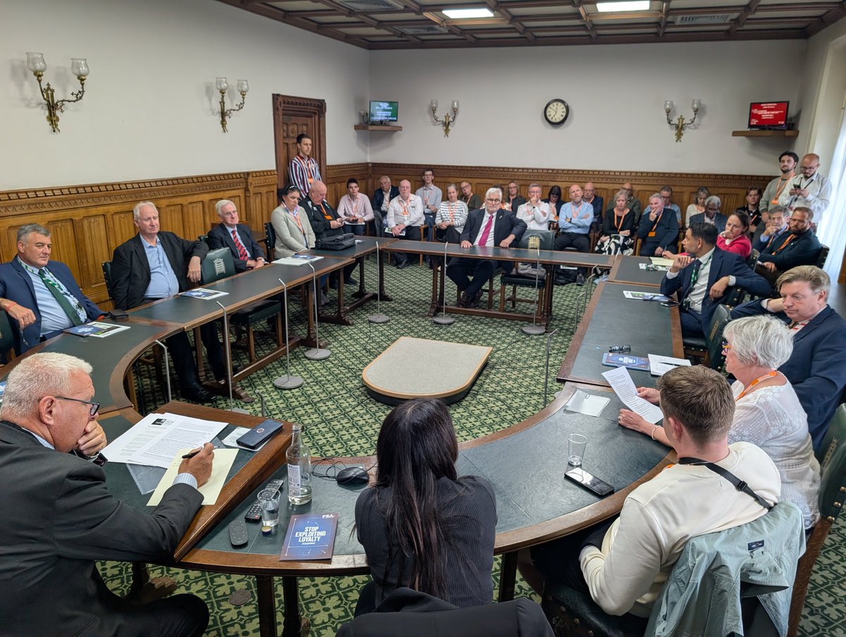 WeAreTheFSA's tweet photo. A trip to Parliament today celebrating the amazing work of supporters in the community.

From foodbanks to mental health support to diversity initiatives to 3G community facilities and much more.

Ideas, inspiration, great discussion - thanks to all groups and MPs who attended! https://t.co/qZUFTODHPl