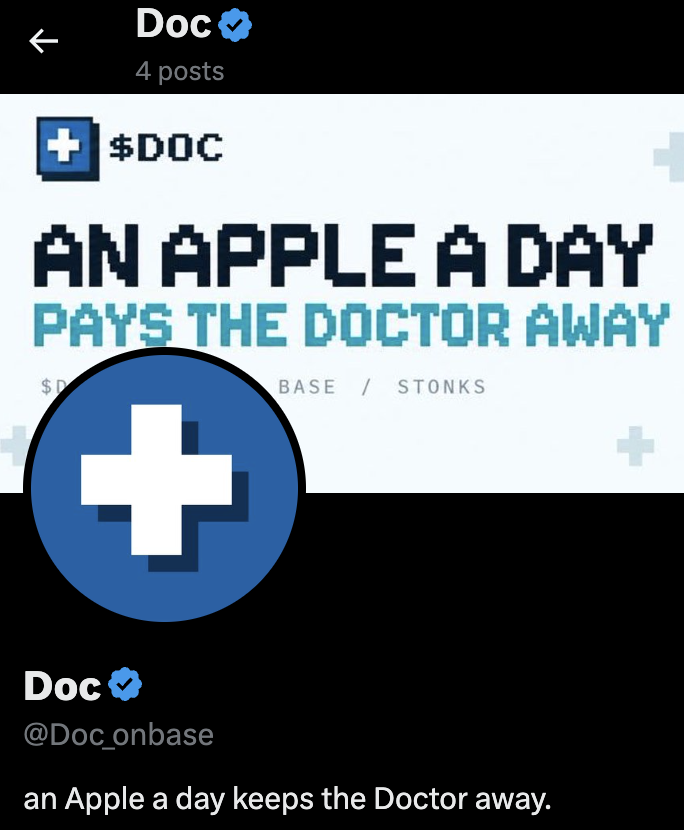 Doc_onbase's tweet photo. Doctor blue ticker verified.
$DOC https://t.co/nu7Cinwh6Q