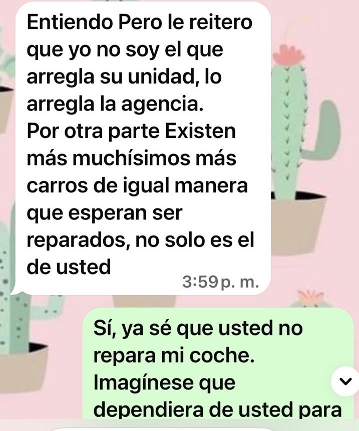 MVRIAN's tweet photo. @MAPFRE_MX Para cobrar super puntuales, pero cuando requieres respuesta, nadie sabe nada, nunca, pero nunca te responden y los supervisores del taller te dan estas respuestas. De verdad no contraten, es un infierno. https://t.co/uTh6tAjMpA