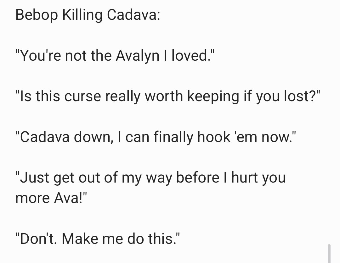 Obitus_Vivere's tweet photo. Hey who wants to read some angsty voicelines when Cadava and Bebop kill each other :'D https://t.co/zdih8hZC7O
