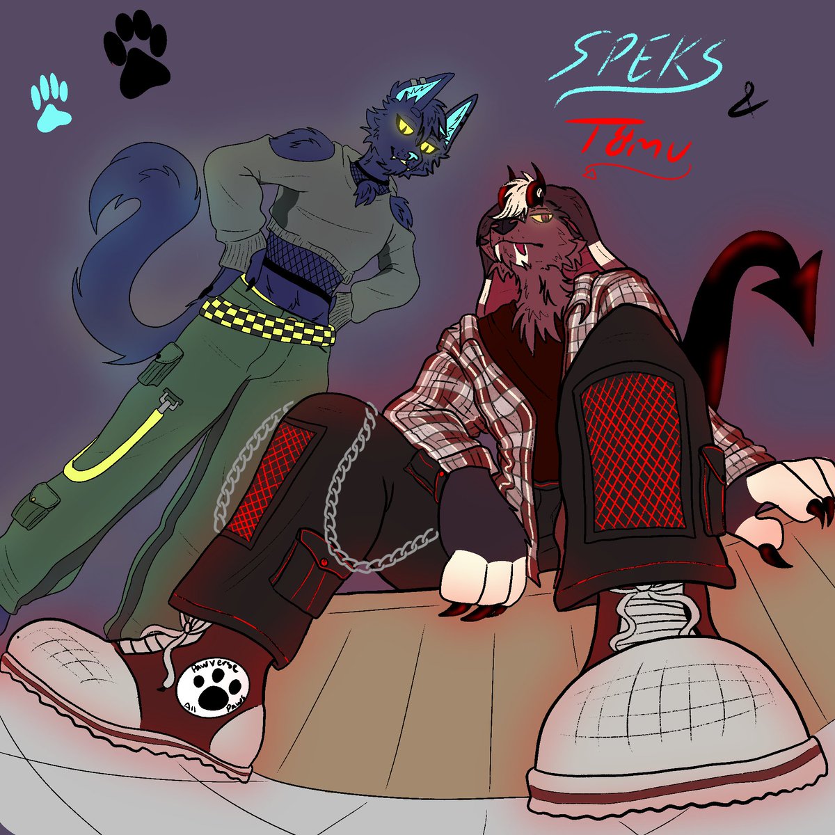 bearlymoosh's tweet photo. Some personal art for me n flea (@Mephistofleas) :3

Some might say for tomu, not only is he a dog, but also a mutt (elite song knowledge iykyk) https://t.co/EorGlhnyS1