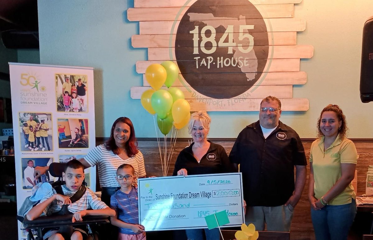 SunFound's tweet photo. ☀️Thank you, 1845 Tap House and everyone who attended the Bingo Fundraiser! Your generosity made Sebastian’s dream possible, providing access to intensive therapy and specialized support. Together with our amazing community, we’re spreading sunshine and changing lives! ☀️ https://t.co/vfJBxTO63y
