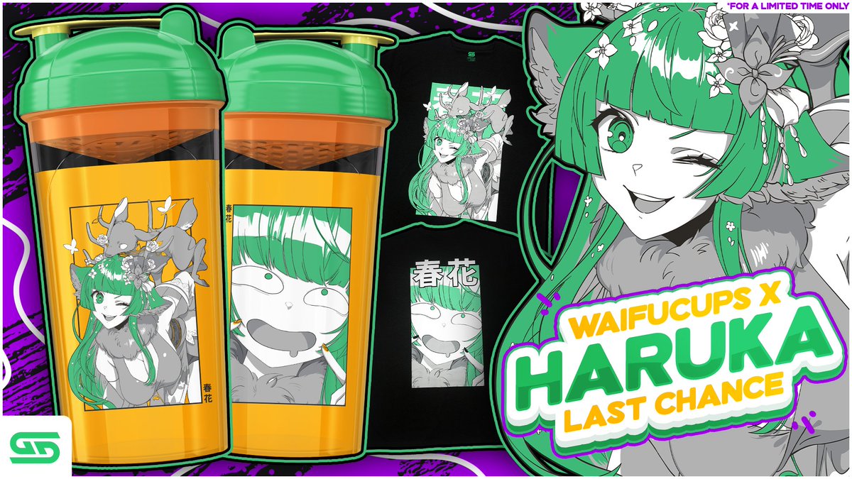 haruka_karibu's tweet photo. 🔔 DING DING DING!! 🔔
Last chance to order my cup and t-shirt! It's going away TOMORROW!!
Thank you to everyone who has ordered so far! It means a lot to me ;~; 💚

you can use HUEAGH for 10% off!! https://t.co/PXTjxbdJ58