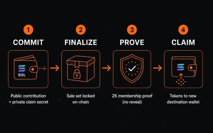 ox_writer's tweet photo. @venuodotfun Venuo is a private allocation layer for scheduled primary sales on Solana.
The flow is simple but different:
Commit → Finalize → Prove → Claim https://t.co/oKBwlUeCwI