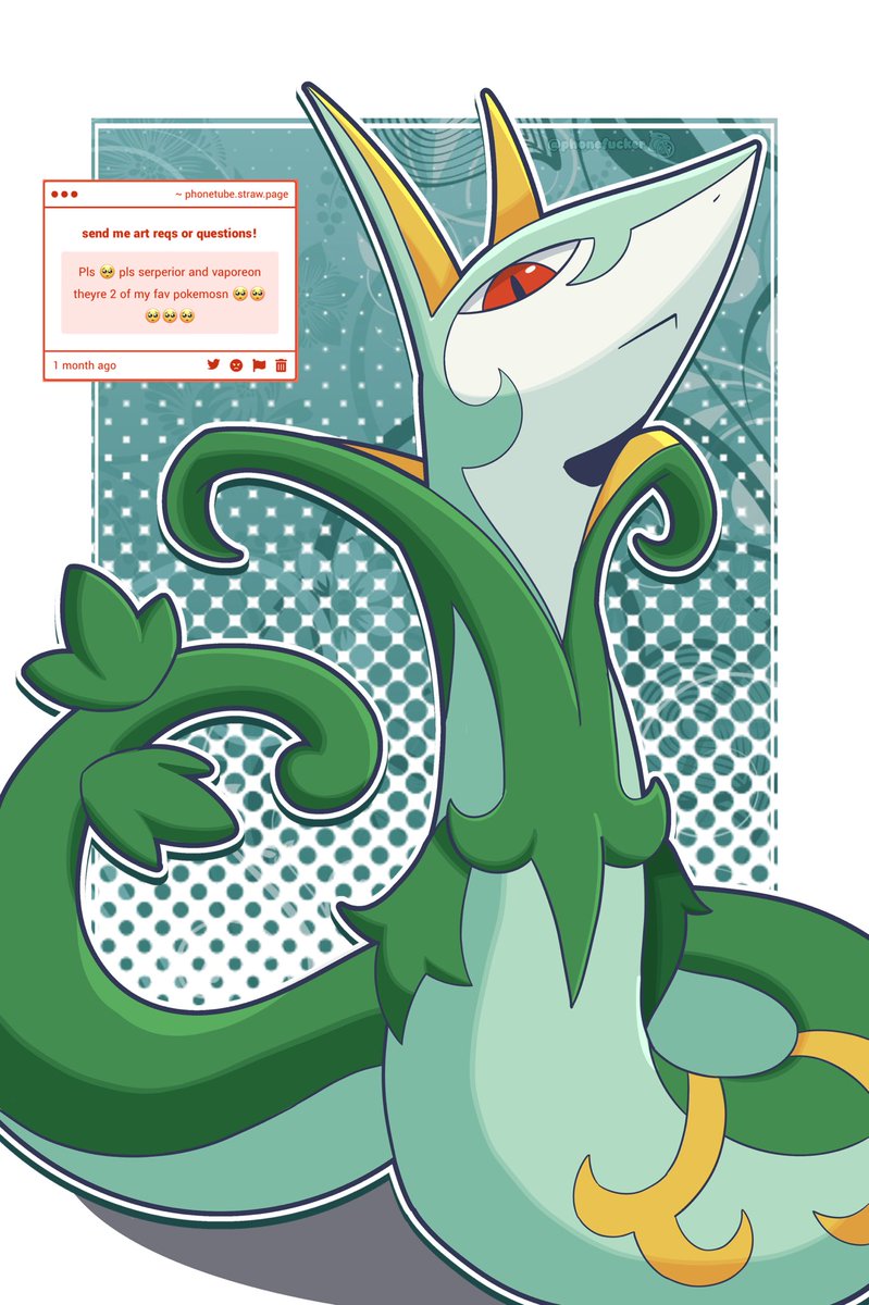 phonefcker's tweet photo. #serperior #pokemon https://t.co/QVlRIlthH6