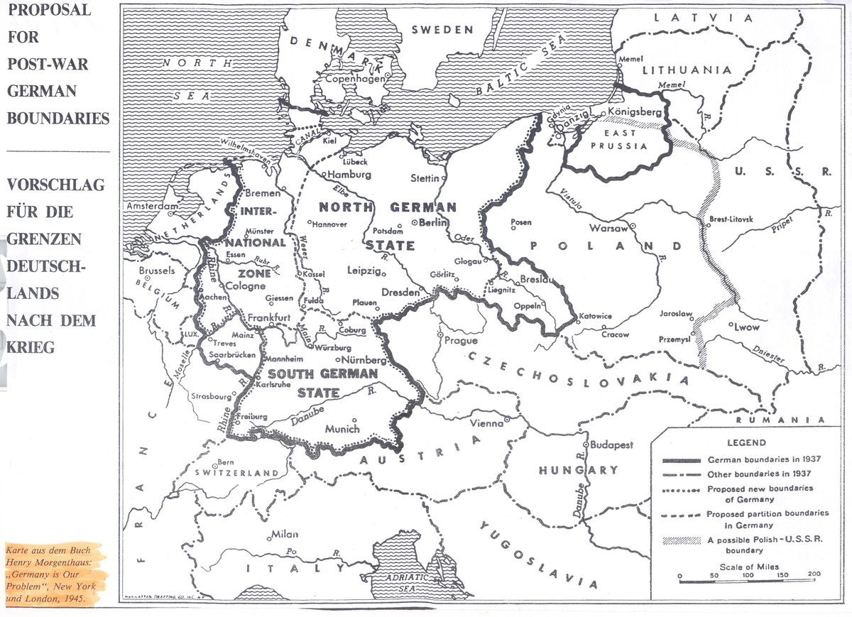 Carnyx21's tweet photo. @Stern_66 Sogar der #Morgenthauplan wäre - territorial gesehen - immer noch viel besser gewesen als das was die Feinde im Osten dann letztendlich geraubt haben! https://t.co/AaBaTuZ9yW