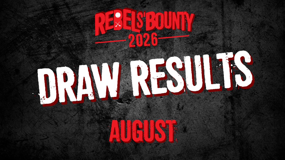 OfficialCorkGAA's tweet photo. Rebels’ Bounty – August Winners Announced!

The winners of the Rebels’ Bounty Draw for August has been announced! 🏆

Congratulations to all of this month’s winners. 👏

👉 Check out the full list of winners here: https://t.co/FuewJ9IDhA https://t.co/B3BIjFc6Kg