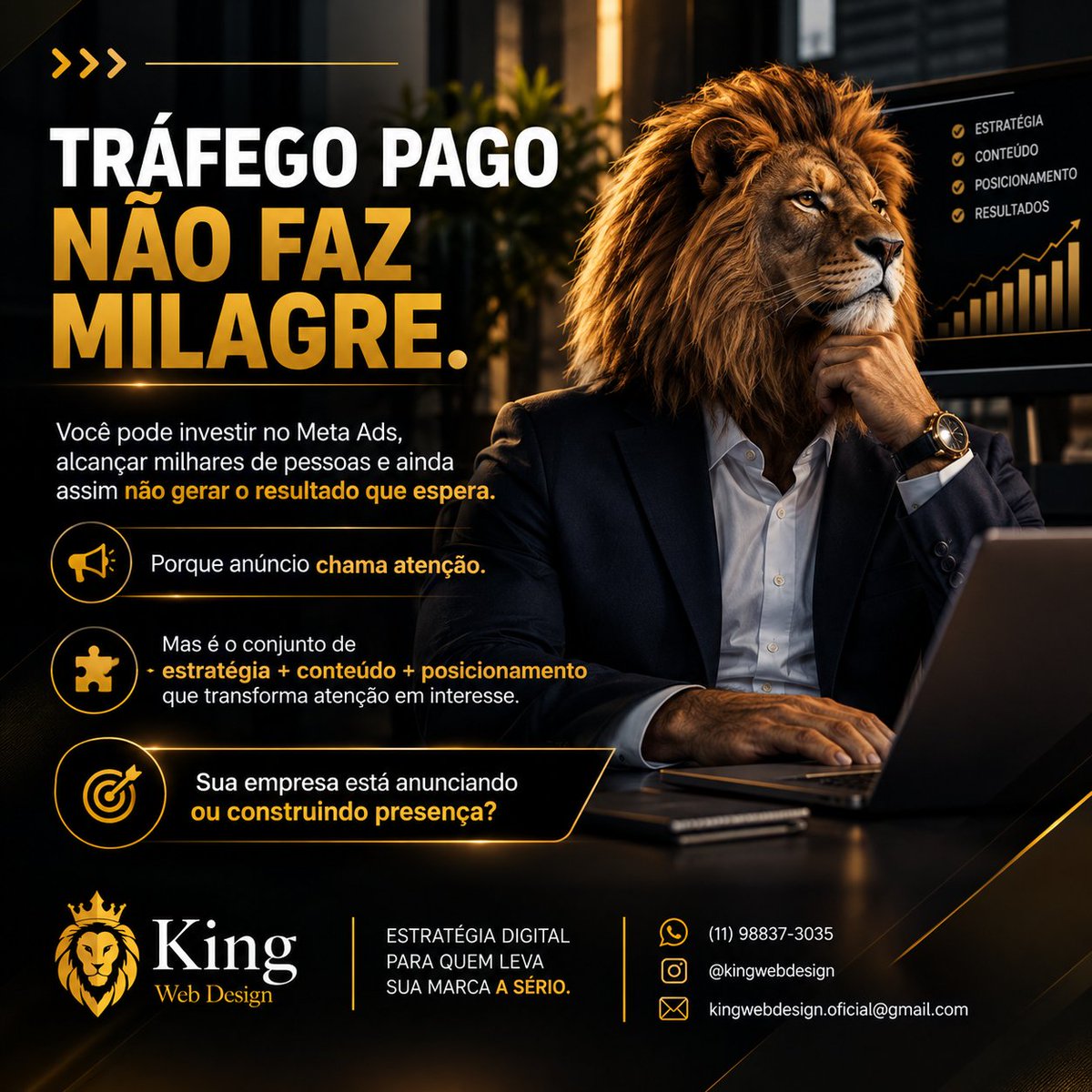 kingwebdesign20's tweet photo. Investir mais não significa necessariamente crescer mais. O diferencial está em fazer cada investimento trabalhar dentro de uma estratégia que faça sentido para o seu negócio.

#KingWebDesign #MarketingDigital #EstrategiaDeMarketing https://t.co/dUOO2QaxVV