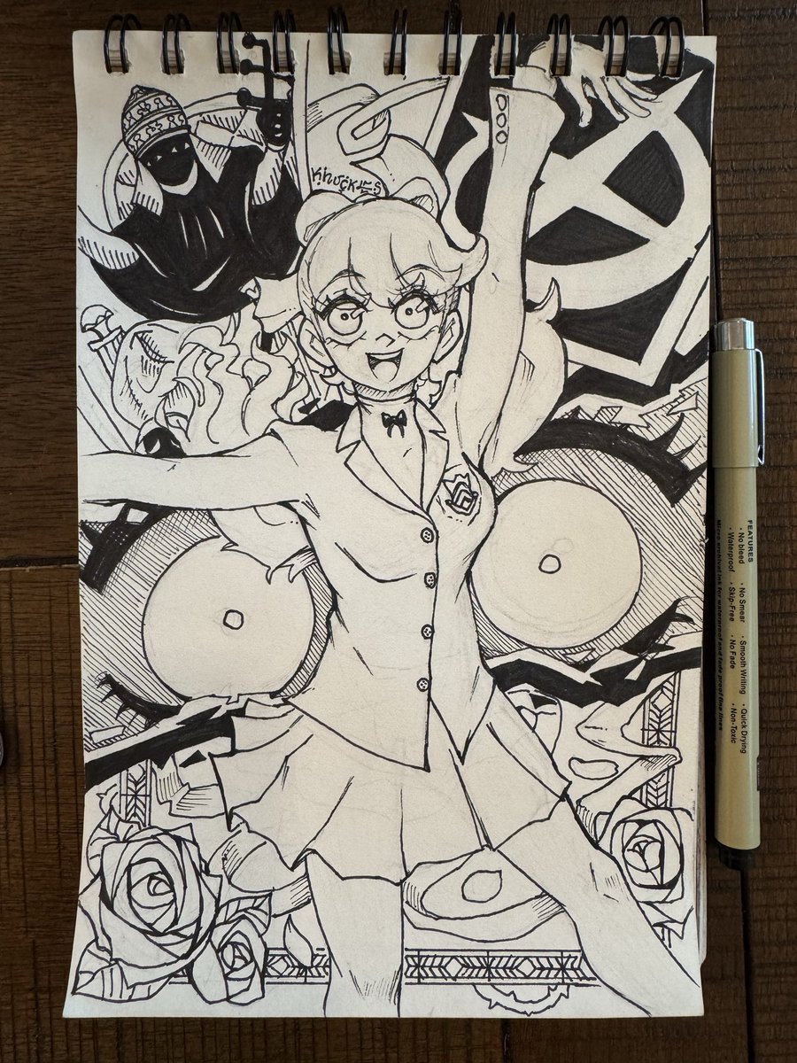 Knuckles_Art's tweet photo. #wip Sumire from P5 ✨ https://t.co/U8VKkmOPiE