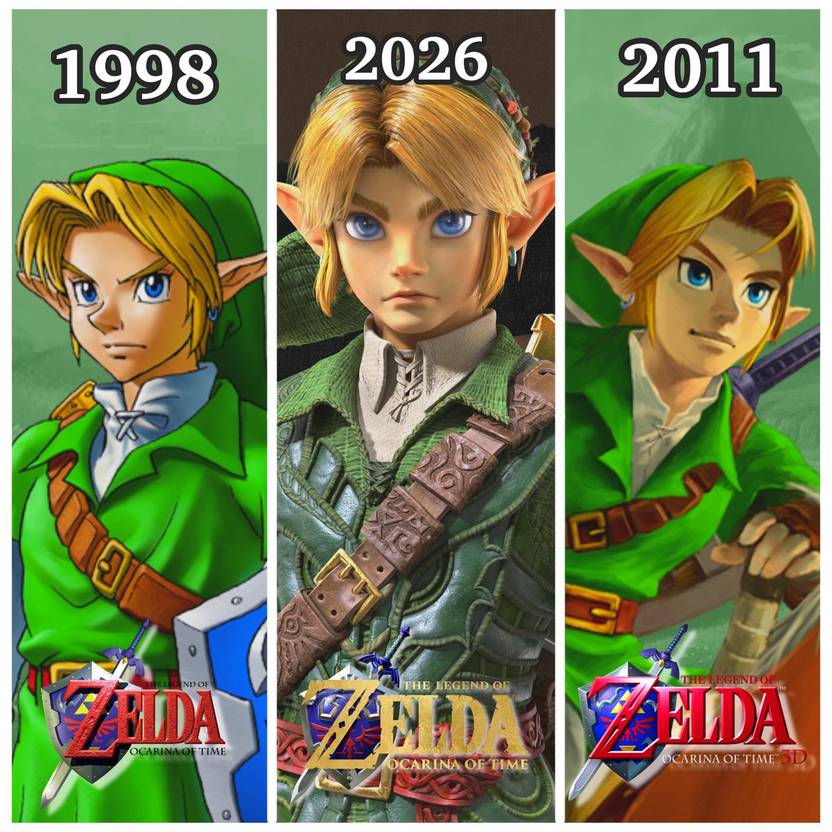 Thenightstarise's tweet photo. The Triforce trio 🌟

They look so cute! I cannot wait to see adult Zelda! https://t.co/ImPS3MsvsL