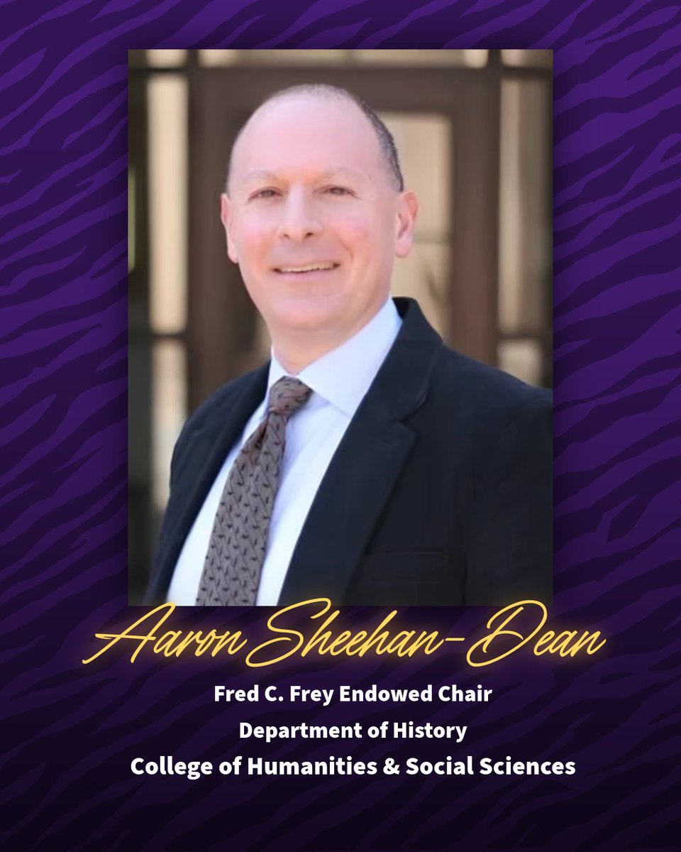 LSUchancellor's tweet photo. I'm proud to celebrate LSU’s newest Boyd Professors: Aaron Sheehan-Dean, James Garand, and Peter Katzmarzyk.
 Their dedication is exactly the kind of faculty excellence that will continue to elevate LSU among the nation’s leading research universities. @PBRCNews @LSUHSS https://t.co/SvUW0q4vvt
