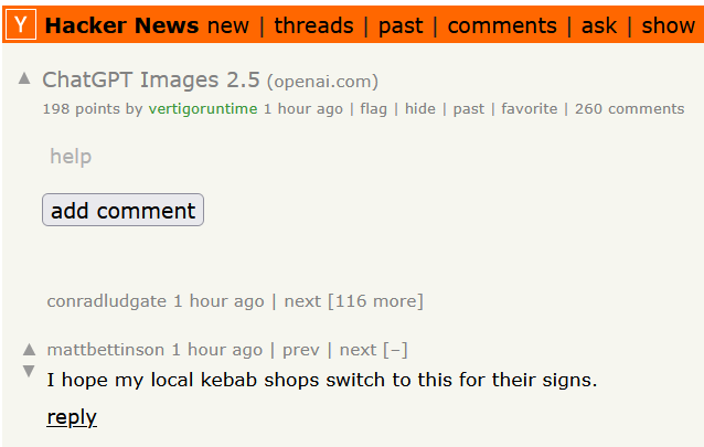 TenokeX's tweet photo. First time I genuinely laughed at a HN comment. https://t.co/AcU6VguH13