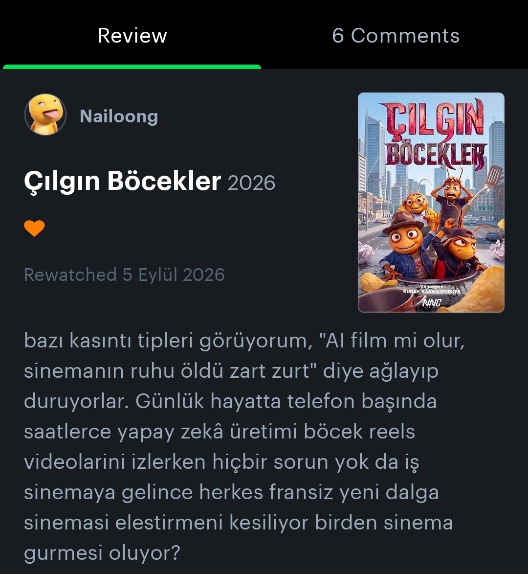 d3limozik's tweet photo. siz film izlemeseniz de olur amk ya https://t.co/0mprfKdFlj