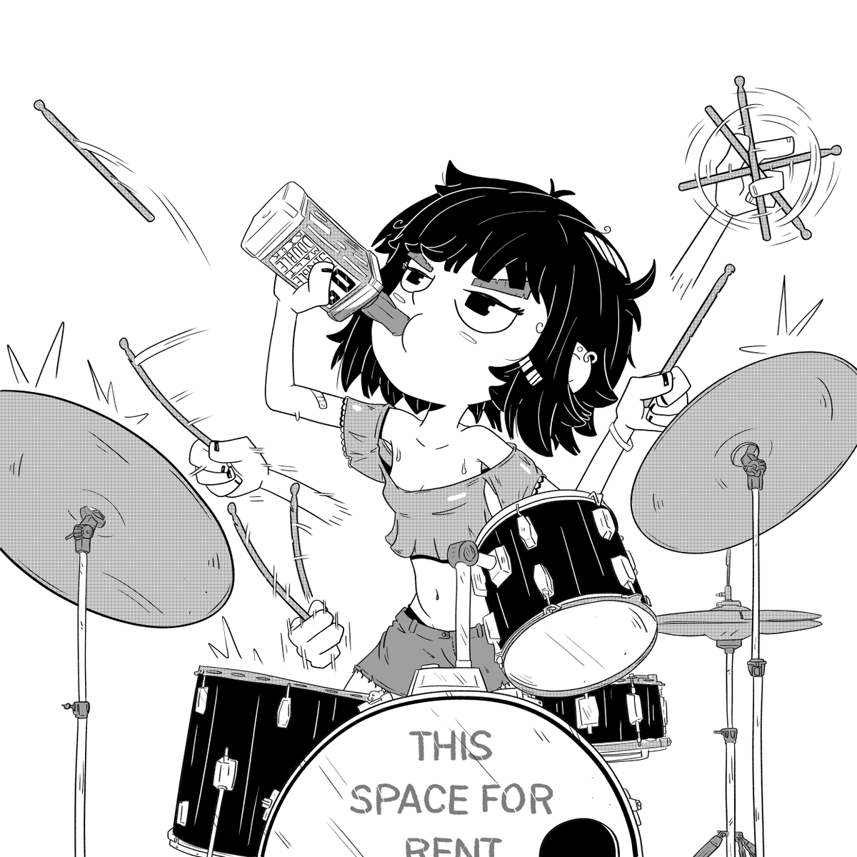 sarrative's tweet photo. Drummer art
20 doll hairs if you get the ref
#bandart #drummers https://t.co/GSuHJc1Bgt