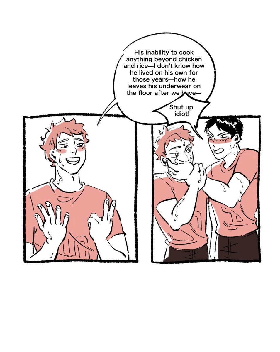 Keebssi's tweet photo. Based off that one interview with furudate sensei #hinakage #haikyuu https://t.co/RbcLjdxspT