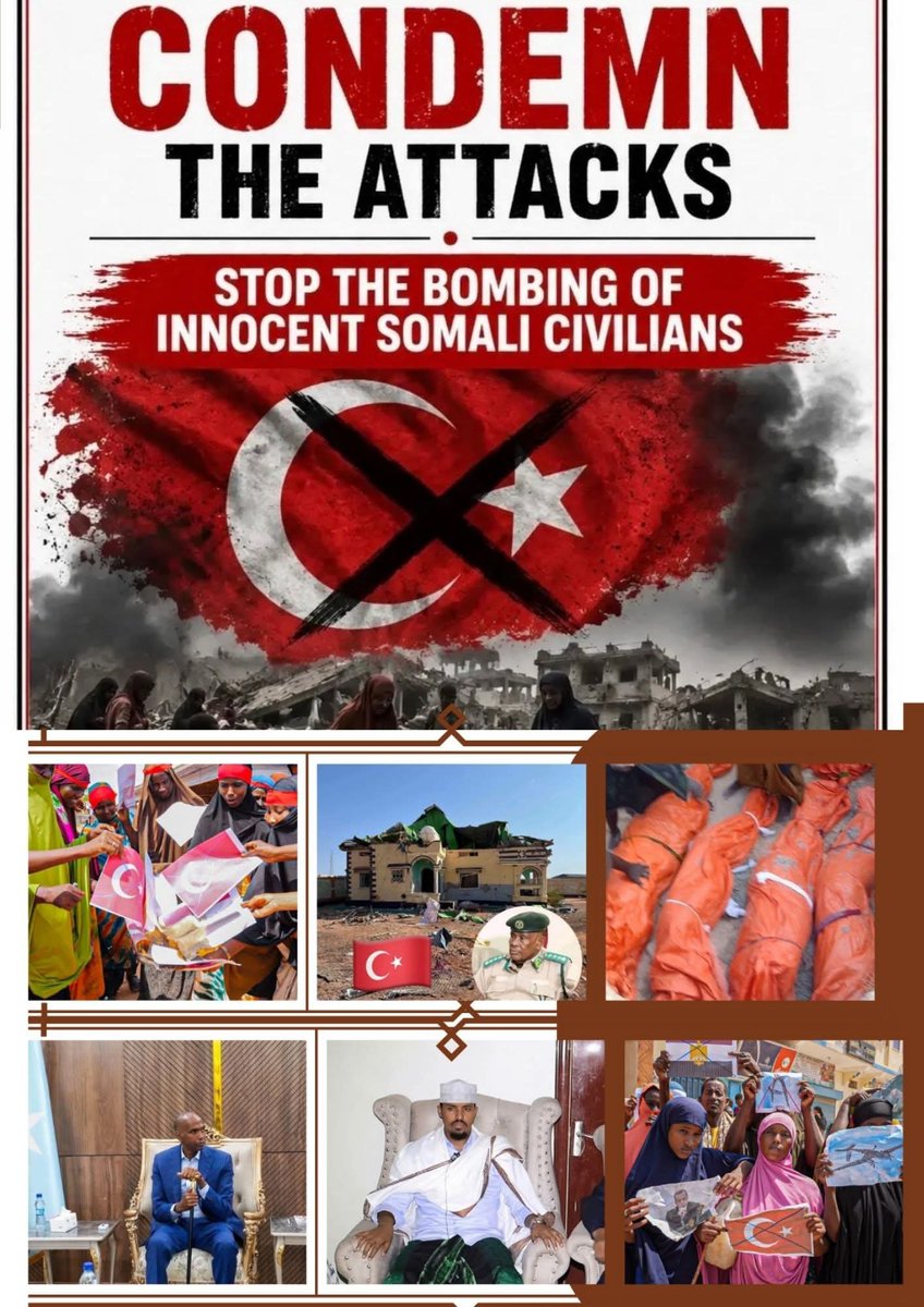 MAKHIR1441's tweet photo. @Communications You are enemy of somalia and Somali nation .
Why you kill Somali civilian in civil sites? 
Why you send bombs  on Somali officers houses in dolow , puntland , jubaland , south west Somalia state,extra 
Leave my country  Somali 
Turkey should go out of somalia for life .
👀👇 https://t.co/gFhdxTQy1W