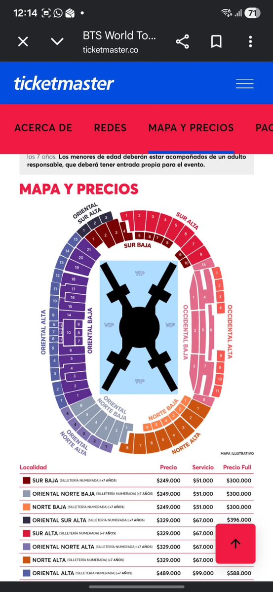 Jess_8s's tweet photo. 💜 BTS EN BOGOTÁ • 2 DE OCTUBRE 🇨🇴

Vendo 3 entradas juntas para el Arirang World Tour en El Campín 🎟️✨
📍 OCCIDENTAL BAJA 
📍 Sección 2 | Fila C
🌊 Excelente vista para vivir el reencuentro con los 7 💜
📩 DM si las quieres, ¡no durarán mucho! 🏃‍♀️💨
#BTS #BTSBogota #ArmyColomb https://t.co/VmykjxS5Z0