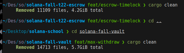 Vedansh_S1's tweet photo. I love Rust but like come on why do these projects have to take up this much space https://t.co/eJzIzABTVX