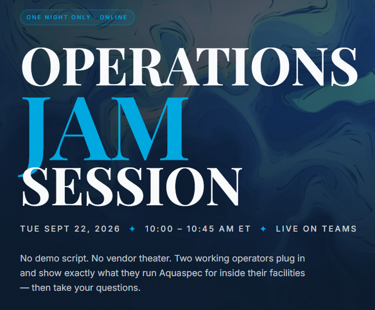 deltabravoai's tweet photo. Two Real Operators. One Live Look. Zero Vendor Theater. You've heard the pitch. Now hear from the people actually running it. Join a 45-minute, no-script session with two operators who'll show you what they run Aquaspec for, then take your questions live.
https://t.co/Io8CF3G6cA https://t.co/1X5zXoF1EP