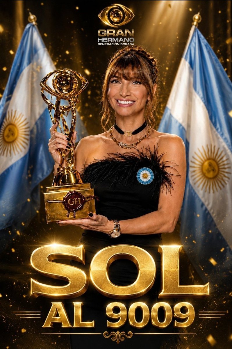 RuVic19456797's tweet photo. @LaLinternaon GANADORA ARGENTINA @telefe !!!!!! 
No al aconodo uruguayo!!!'

SOL AL 9009 https://t.co/sEyzfZPVuI