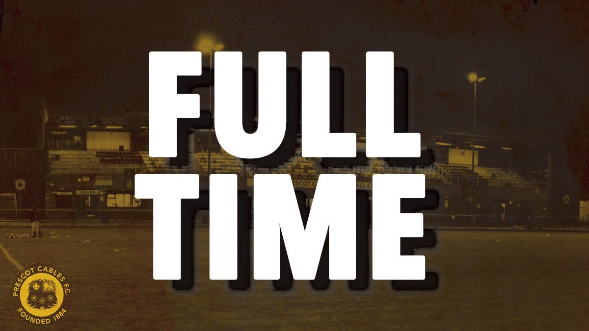 PrescotCablesFC's tweet photo. FULL TIME

Congleton 0
Cables 2

An Olly Molloy goal either side of half time sees Ste Daley’s Bulls pick up 3 points on the road! https://t.co/fpZT9tWZrI