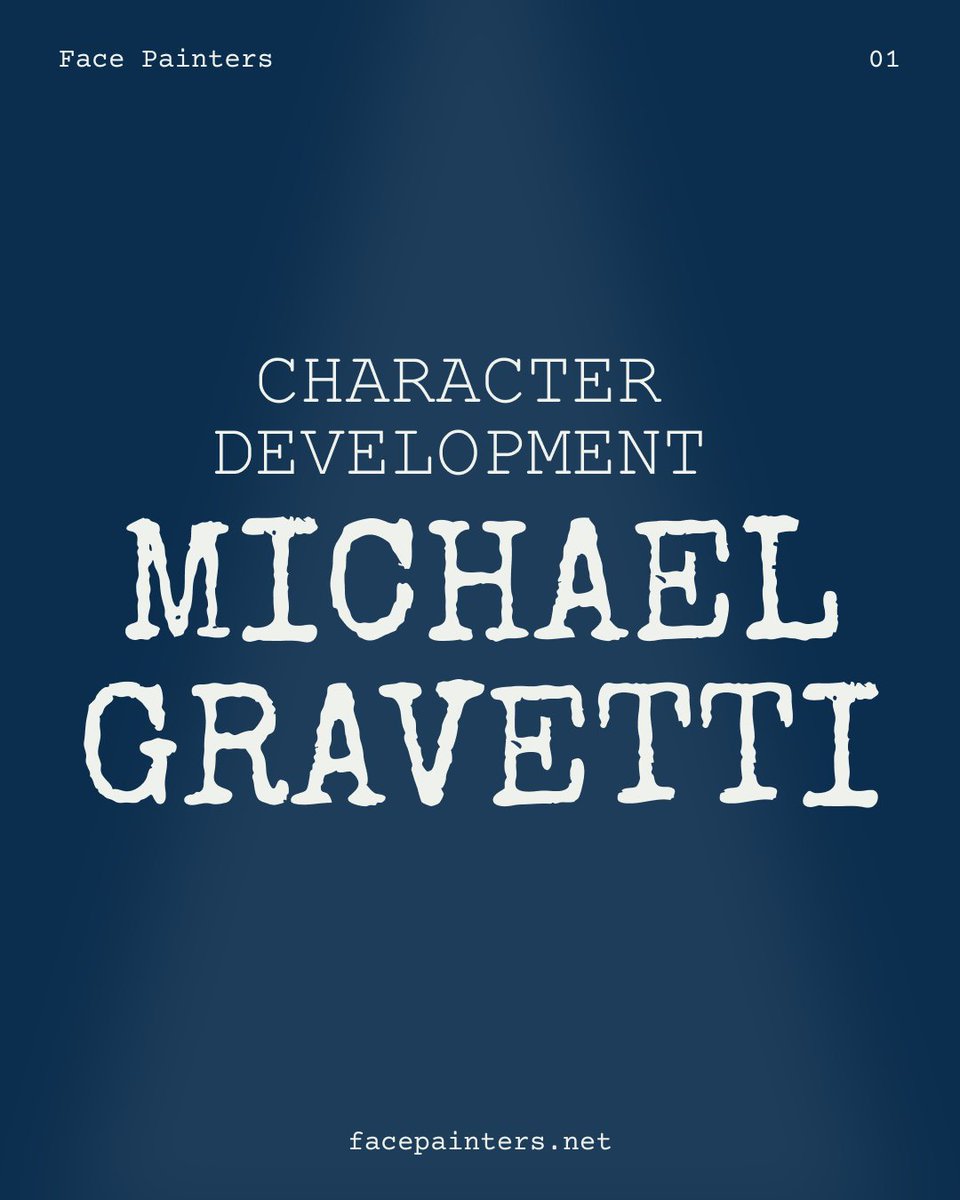 FPscript's tweet photo. Character Development: Michael Gravetti

A look at Michael Gravetti from Face Painters Screenplay.

Written by Giovanni Sanseviero.

#facepaintersscreenplay #characterdevelopment #screenplay #screenwriting https://t.co/4S0lMC4s0h