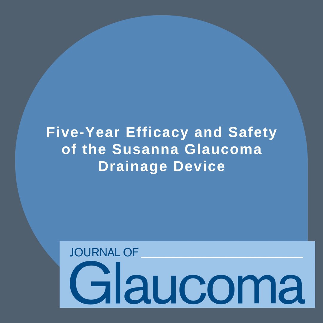 JOGJournal's tweet photo. NEW ARTICLE: "Five-Year Efficacy and Safety of the Susanna Glaucoma Drainage Device" by Susanna, Godoy, Cavalcanti et al.

Read more: https://t.co/uvfTSbwyL4

@WorldGlaucoma
#JoG #JournalOfGlaucoma https://t.co/DIIqdhAgt7