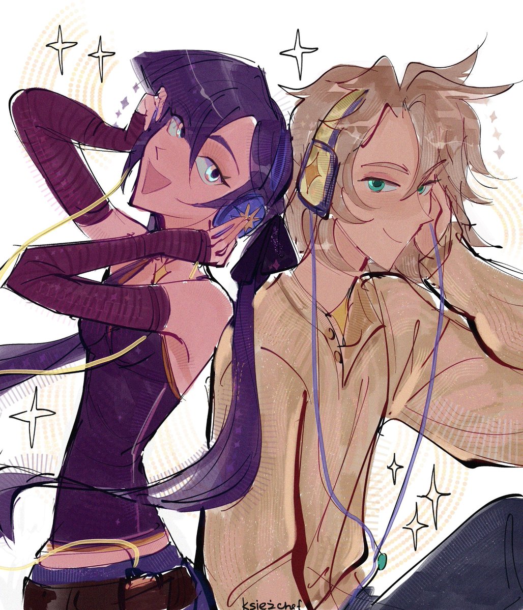lilsharkie_A's tweet photo. I couldn't pick a song. There are plenty of them. So I decided to draw a cover for my HC playlist of them! 

Day 6 : music / song 

#albemonaweek2026 #albemona #albedo #monamegistus https://t.co/IhrpRAdqPu