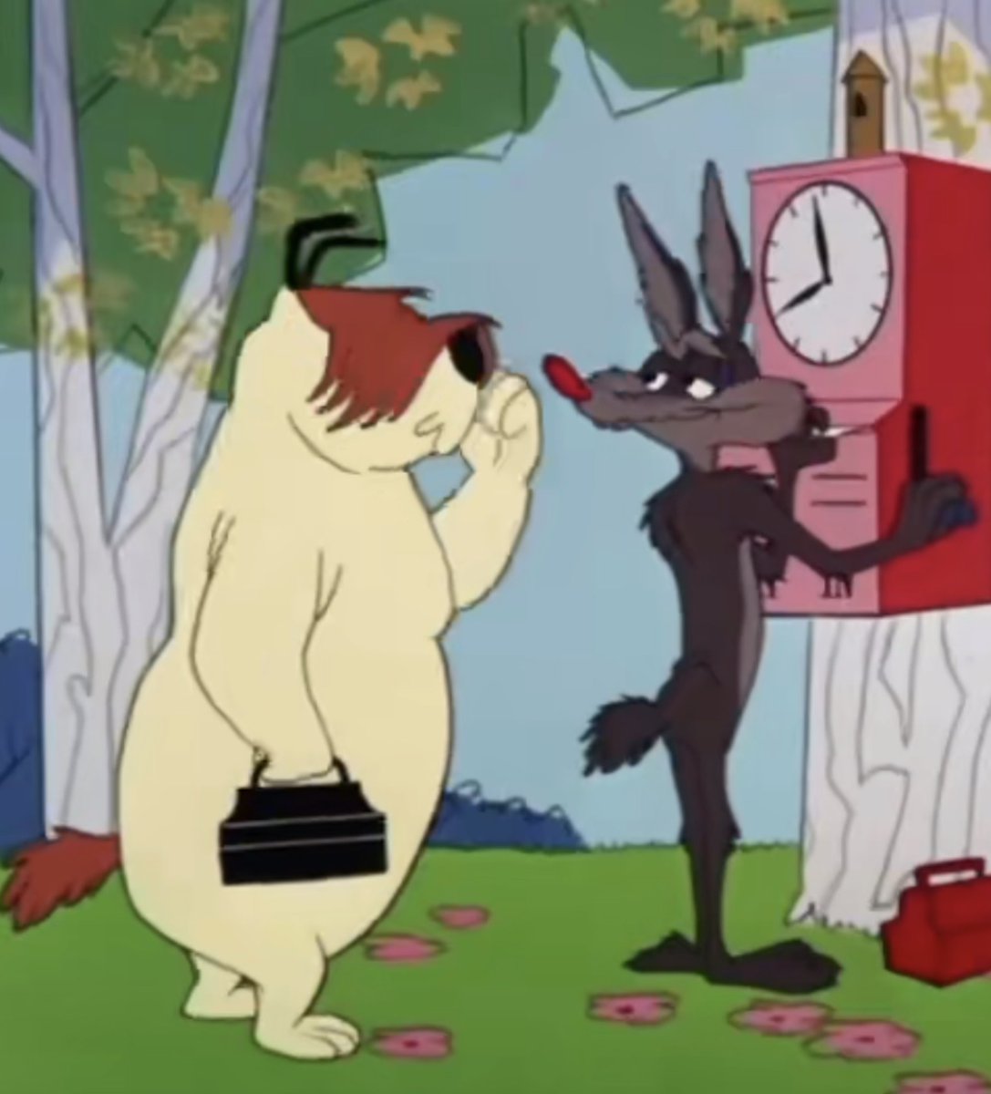 CartoonishDim's tweet photo. Everyone is shipping Wilerunner while I’m stuck shipping these two. My Looney OTP…
#RalphWolf #SamSheepdog #LooneyTunes https://t.co/6DMDkDpr71