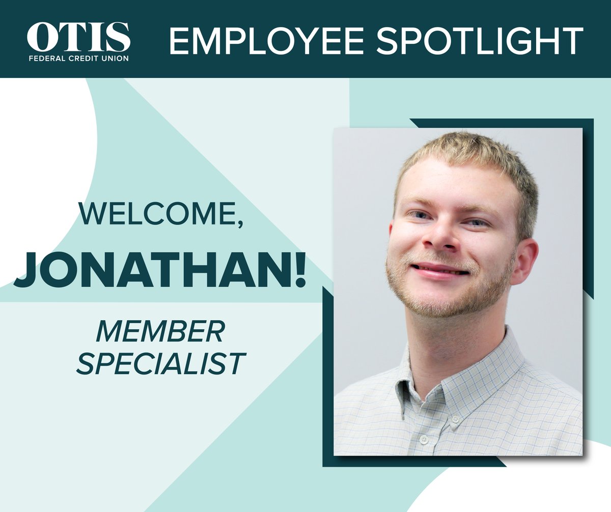 OTIS_FCU's tweet photo. Please join us in welcoming Jonathan to OTIS FCU! We are grateful to have him on the OTIS team.

#WelcomeToTheTeam #EmployeeSpotlight #OTISFCU https://t.co/maPOW1xcls