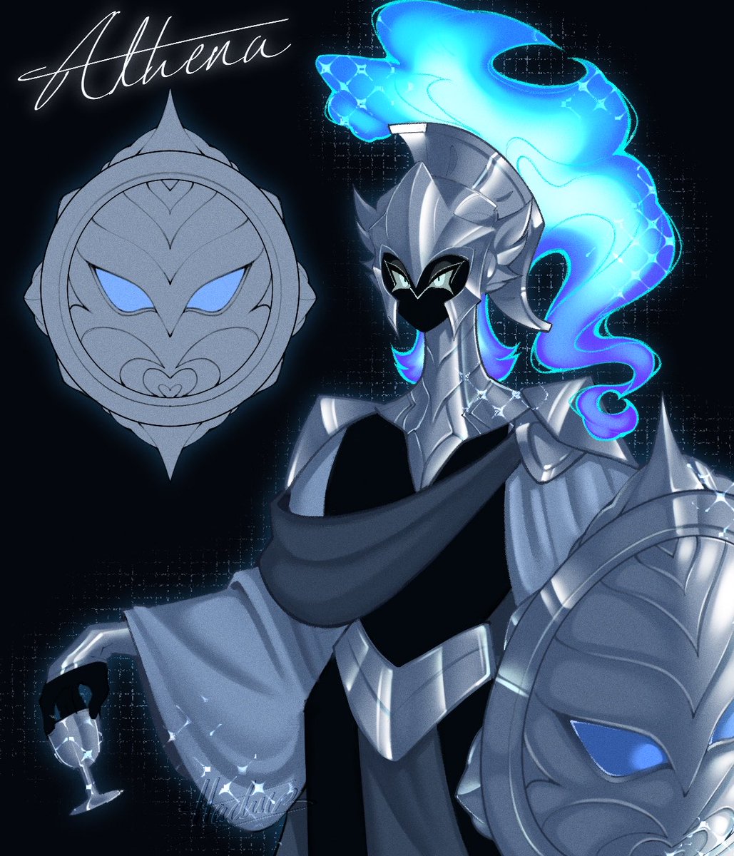 HachiiB_VT's tweet photo. My Athena redesign! I’m quite happy with this. I hope to make a dark and gothic styled Epic the musical one day! https://t.co/oCO0ricxRr