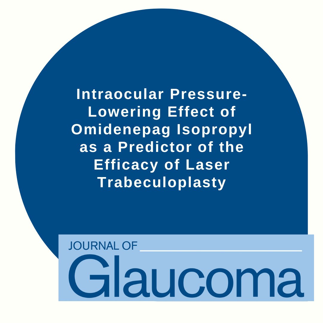 JOGJournal's tweet photo. NEW ARTICLE: "Intraocular Pressure-Lowering Effect of Omidenepag Isopropyl as a Predictor of the Efficacy of Laser Trabeculoplasty" by Ryu, Shin, Park, and Lopilly Park.

Read more: https://t.co/pHATmU31ak

@WorldGlaucoma
#JoG #JournalOfGlaucoma https://t.co/q9LpqUVcPO