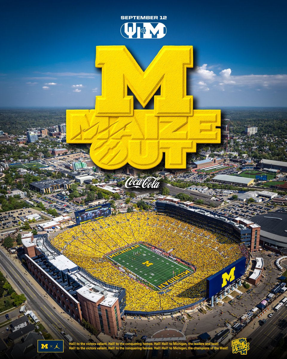 UMichFootball's tweet photo. 🟡 Saturday » Maize Out 🟡 https://t.co/LFvzZhsYJF