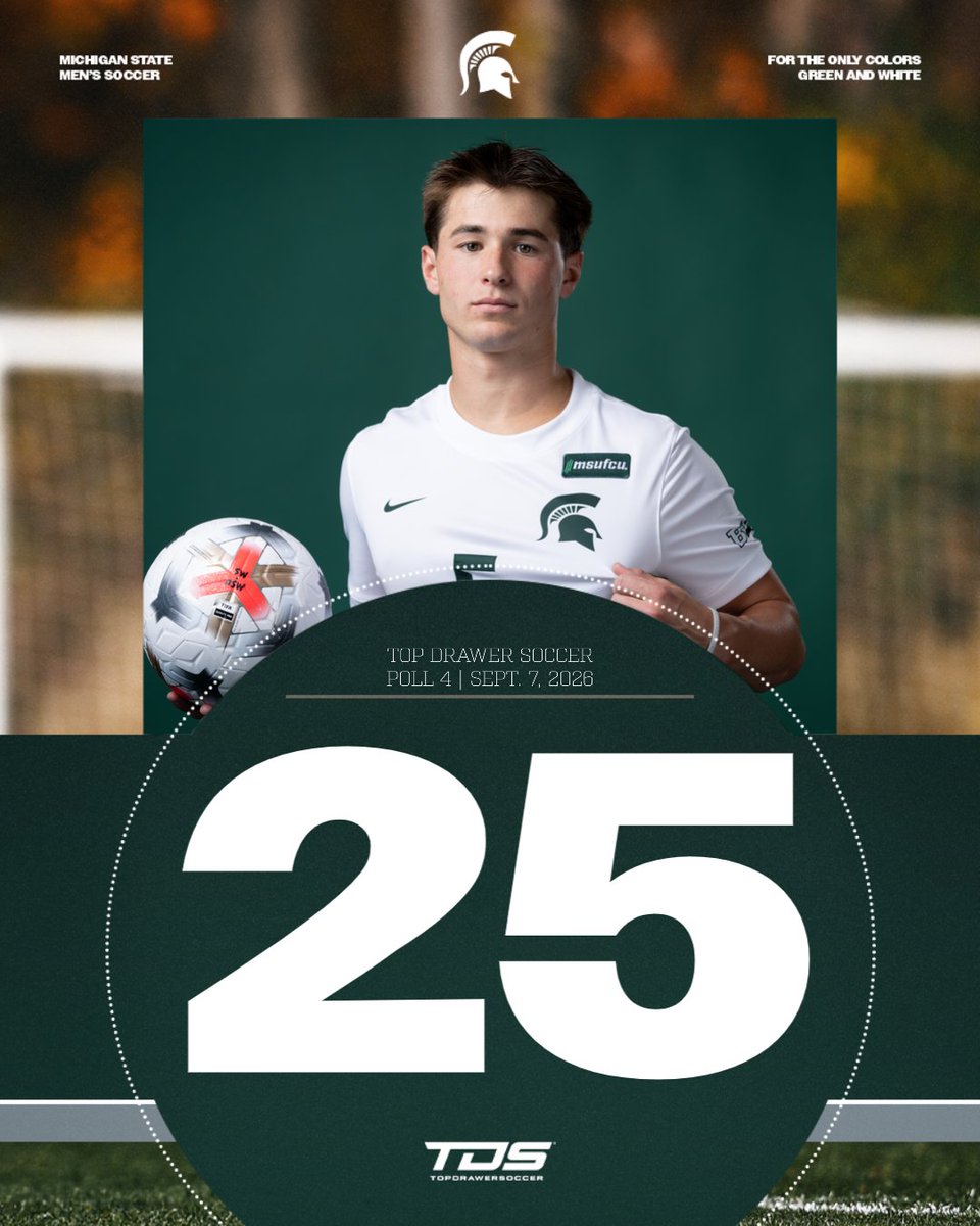 MSU_MSoccer's tweet photo. Hard work pays off! Ranked in both polls this week! 🟢⚪ https://t.co/PVrY9xLftd