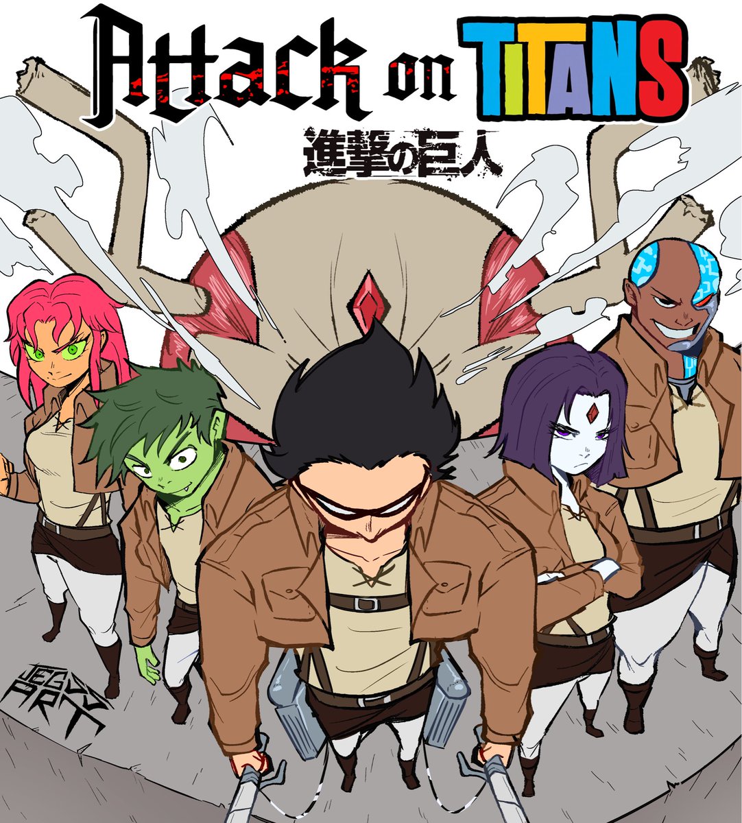 JegssArt's tweet photo. Attack on TITANS https://t.co/jT3SuPO5Km
